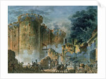 The Taking of the Bastille, 14th July 1789 by Jean-Pierre Houel