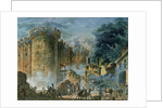 The Taking of the Bastille, 14th July 1789 by Jean-Pierre Houel