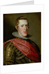 Portrait of Philip IV in Armour, 1628 by Diego Rodriguez de Silva y Velazquez