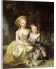 Child portraits of Marie-Therese-Charlotte of France, future Duchess of Angouleme, and Louis-Joseph-Xavier of France Premier Dauphin, 1784 by Elisabeth Louise Vigee-Lebrun