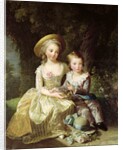 Child portraits of Marie-Therese-Charlotte of France, future Duchess of Angouleme, and Louis-Joseph-Xavier of France Premier Dauphin, 1784 by Elisabeth Louise Vigee-Lebrun