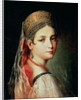 Portrait of a Young Girl in Sarafan and Kokoshnik, 1820s by Mauro Gandolfi