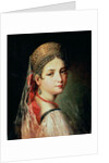 Portrait of a Young Girl in Sarafan and Kokoshnik, 1820s by Mauro Gandolfi