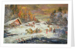 The Russian Winter, 1900-10 by Konstantin Alekseevich Korovin