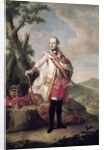 Full length portrait of Joseph II of Habsbourg-Lorraine, Holy Roman Emperor, c.1765 by Anton von Maron