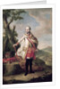 Full length portrait of Joseph II of Habsbourg-Lorraine, Holy Roman Emperor, c.1765 by Anton von Maron