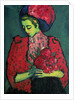 Young Girl with Peonies, 1909 by Alexej von Jawlensky
