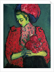 Young Girl with Peonies, 1909 by Alexej von Jawlensky