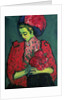 Young Girl with Peonies, 1909 by Alexej von Jawlensky