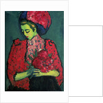 Young Girl with Peonies, 1909 by Alexej von Jawlensky