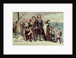 The Landing of the Pilgrims at Plymouth, 1620, 19th century by N. and Ives J.M. Currier
