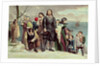 The Landing of the Pilgrims at Plymouth, 1620, 19th century by N. and Ives J.M. Currier