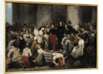 The Duke of Orleans Visiting the Sick at l'Hotel-Dieu During the Cholera Epidemic in 1832 by Alfred Johannot