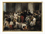 The Duke of Orleans Visiting the Sick at l'Hotel-Dieu During the Cholera Epidemic in 1832 by Alfred Johannot