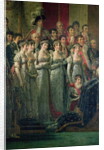 The Consecration of the Emperor Napoleon and the Coronation of the Empress Josephine by Pope Pius VII 2nd December 1804, 1807 by Jacques Louis David