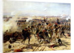 The Battle of Essling, May 1809 by Fernand Cormon