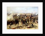 The Battle of Essling, May 1809 by Fernand Cormon