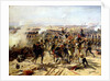 The Battle of Essling, May 1809 by Fernand Cormon