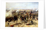 The Battle of Essling, May 1809 by Fernand Cormon