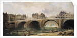 Demolition of the Houses on the Notre-Dame Bridge, c.1786 by Hubert Robert