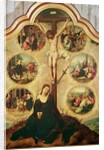 Central panel of a triptych depicting The Seven Sorrows of the Virgin, c.1520-35 by Bernard van & Campana Pedro Orley