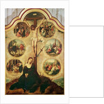 Central panel of a triptych depicting The Seven Sorrows of the Virgin, c.1520-35 by Bernard van & Campana Pedro Orley