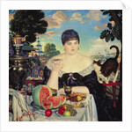 The Merchant's Wife at Tea, 1918 by Boris Mikhailovich Kustodiev