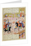 A Game of Polo Between a Team of Men and a Team of Women, c.1550 by Persian School