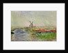 Tulip Field in Holland by Claude Monet