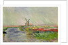 Tulip Field in Holland by Claude Monet