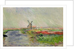 Tulip Field in Holland by Claude Monet