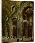 Cardinal Melchior de Polignac Visiting St. Peter's in Rome by Giovanni Paolo Pannini or Panini
