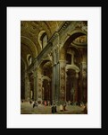 Cardinal Melchior de Polignac Visiting St. Peter's in Rome by Giovanni Paolo Pannini or Panini
