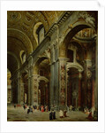 Cardinal Melchior de Polignac Visiting St. Peter's in Rome by Giovanni Paolo Pannini or Panini