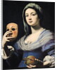 Woman with a Mask, 17th century by Lorenzo Lippi