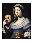 Woman with a Mask, 17th century by Lorenzo Lippi