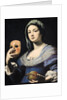Woman with a Mask, 17th century by Lorenzo Lippi