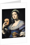 Woman with a Mask, 17th century by Lorenzo Lippi