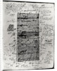 Page from one of Balzac's works with handwritten corrections by Honore de Balzac