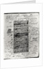 Page from one of Balzac's works with handwritten corrections by Honore de Balzac