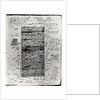 Page from one of Balzac's works with handwritten corrections by Honore de Balzac