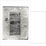 Page from one of Balzac's works with handwritten corrections by Honore de Balzac
