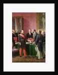 Napoleon III Hands Over The Decree allowing the Annexation of the Suburban Communes of Paris to Baron Georges Haussmann in June 1859, 1865 by Adolphe Yvon