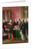 Napoleon III Hands Over The Decree allowing the Annexation of the Suburban Communes of Paris to Baron Georges Haussmann in June 1859, 1865 by Adolphe Yvon