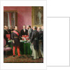 Napoleon III Hands Over The Decree allowing the Annexation of the Suburban Communes of Paris to Baron Georges Haussmann in June 1859, 1865 by Adolphe Yvon