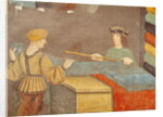 A Cloth Merchant Measuring Cloth, 15th century by Italian School