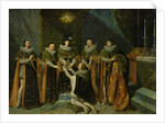 Louis XIII Receiving Henri d'Orleans Duc de Longueville, into the Order of the Saint Esprit, 1633 by Philippe de Champaigne