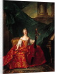 Madame Henriette de France in Court Costume Playing a Bass Viol, 1754 by Jean-Marc Nattier