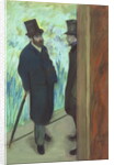 Friends at the Theatre, Ludovic Halevy and Albert Cave 1878-79 by Edgar Degas