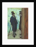 Friends at the Theatre, Ludovic Halevy and Albert Cave 1878-79 by Edgar Degas